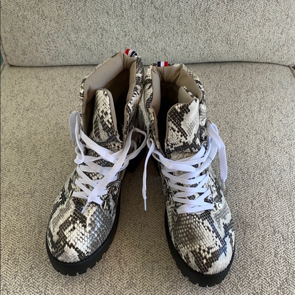 New Snake combat boots
